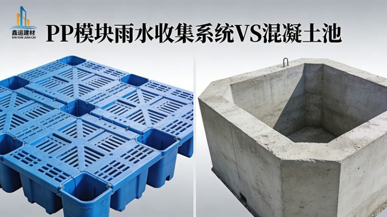 PP模块雨水收集系统VS混凝土池，优缺点对比