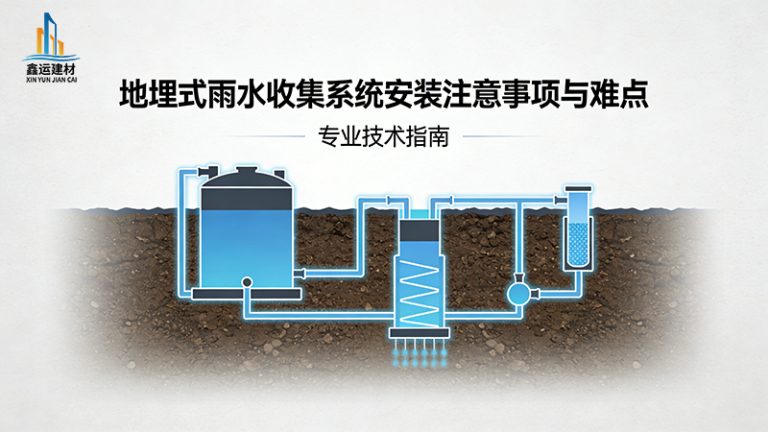 地埋式雨水收集系统安装注意事项与难点
