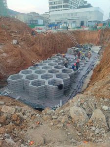 室外地埋式雨水收集池容积怎么计算？1000平米屋面要配多大的池子