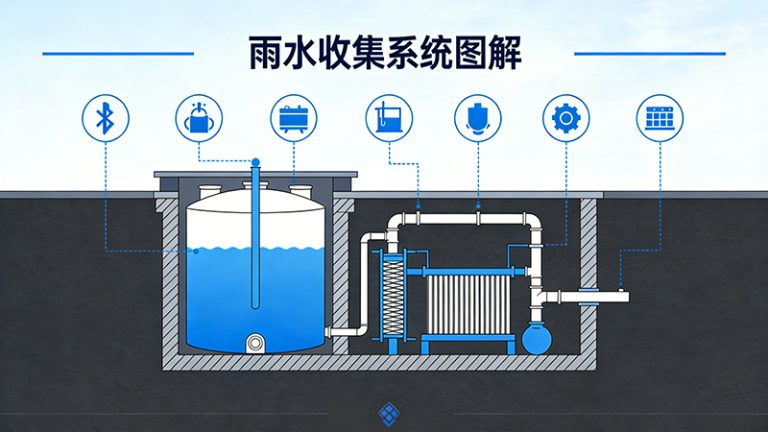 雨水收集系统流程图解_从收集到回用全流程展示