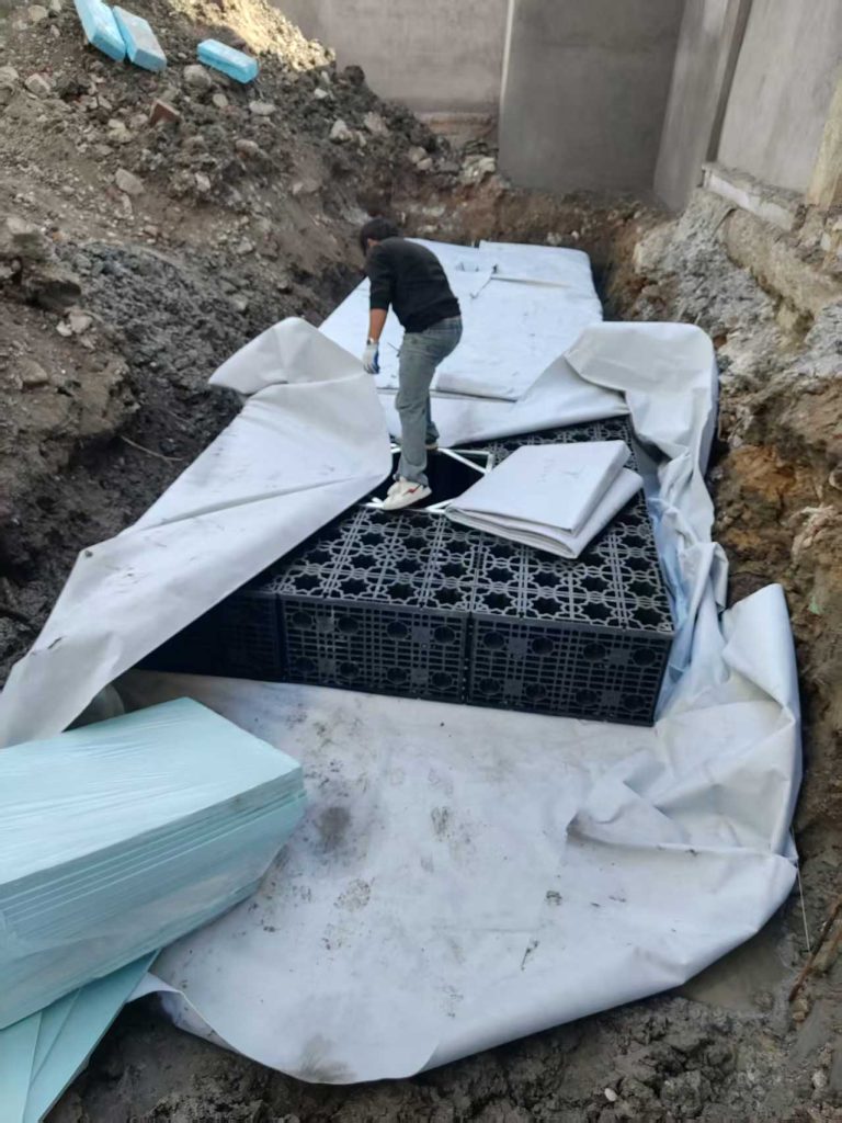 PP模块雨水收集系统,轻质材料使其在强度和抗浮性方面存在着短板