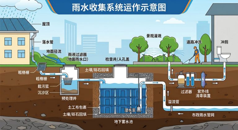 雨水收集系统是如何运作的？从收集到再利用的 4 个关键步骤