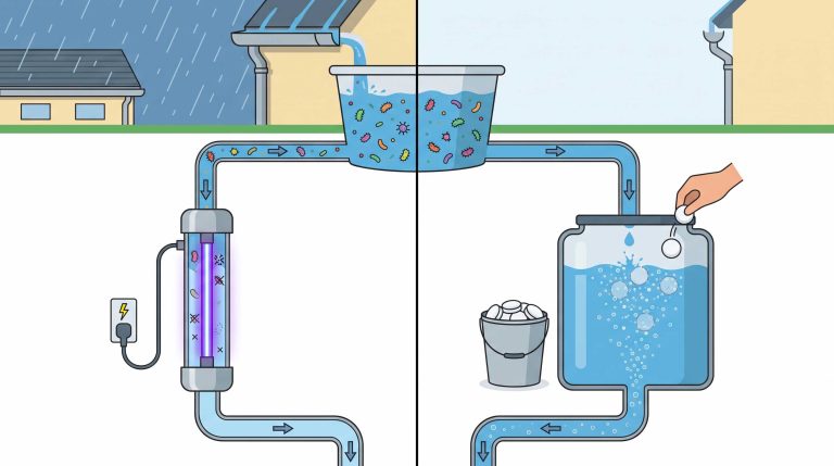 紫外线杀菌 vs 氯片消毒：哪种雨水收集系统消毒方式更好？